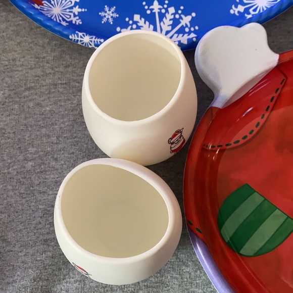 🎄Christmas Bundle 🎁 2 Trays and pair of Stemless Wine Cups🎉 - Picture 5 of 14